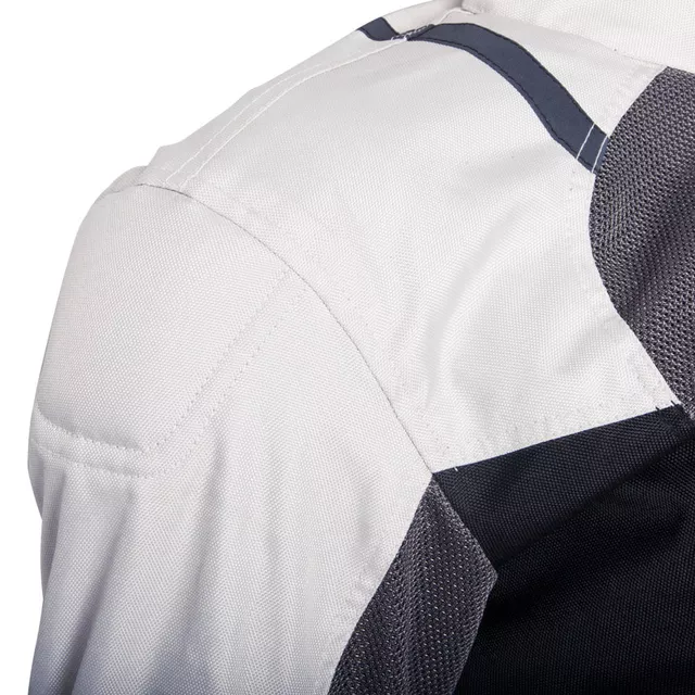 Női motoros kabát W-TEC Lucina - szürke-krémfehér