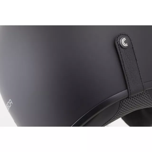 Motoros bukósisak Cassida Oxygen Solid 2.0 fekete matt/sötétszürke, polikarbonát héj, EPS polisztirol belső mag, napellenző, gumiborítású héj