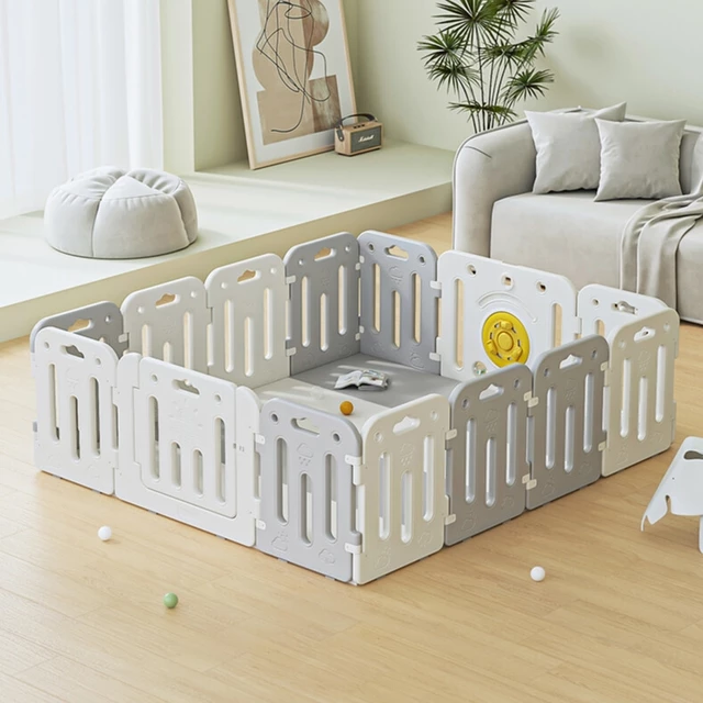 Gyerek műanyag járóka inSPORTline Klaudino 12+2 188x208x66 cm