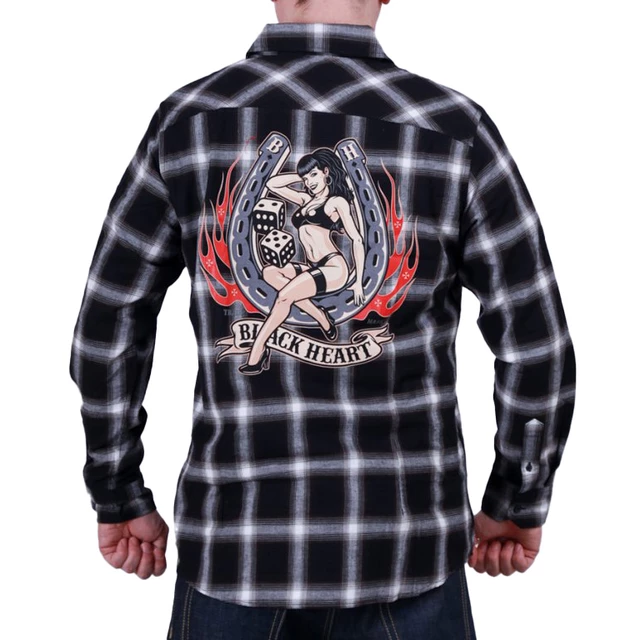 Ing BLACK HEART Lady Luck - fekete - fekete