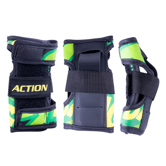 Gyermek görkorcsolya szett Action Darly Boy - zöld-fekete