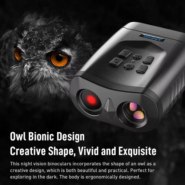 Éjjellátó távcső Apexel NV009, 3"-os LCD-kijelző, micro SD memóriakártya-támogatás,  infravörös megvilágítás