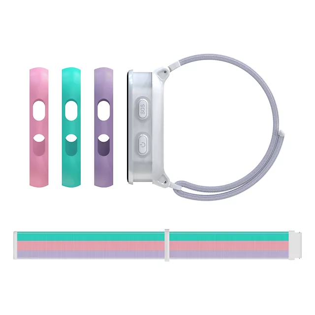 Gyermek okosóra inSPORTline Cubbio, GPS, LBS és Wi-Fi helymeghatározás, biztonságos zóna beállítások, SOS gomb, lépésszámláló, napi aktivitásfigyelés - fekete