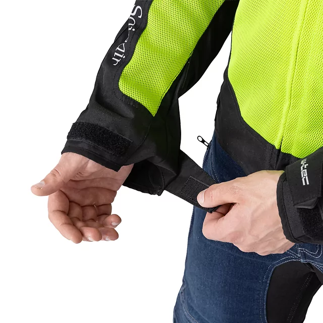 Nyári motoros kabát  W-TEC Saigair - Fluo Sárga-Szürke