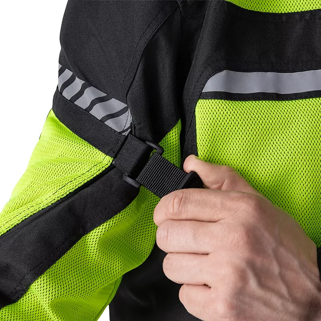 Nyári motoros kabát  W-TEC Saigair - Fluo Sárga-Szürke