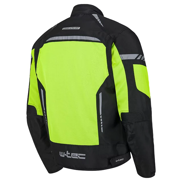 Nyári motoros kabát  W-TEC Saigair - Fluo Sárga-Szürke