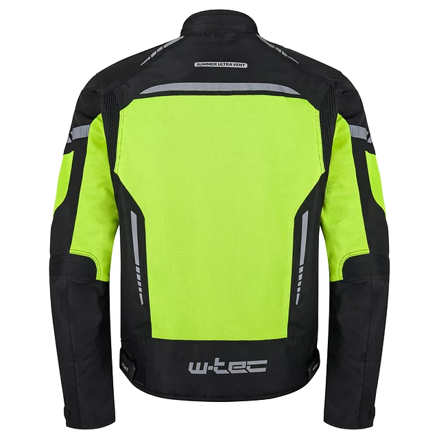 Nyári motoros kabát  W-TEC Saigair - Fluo Sárga-Szürke