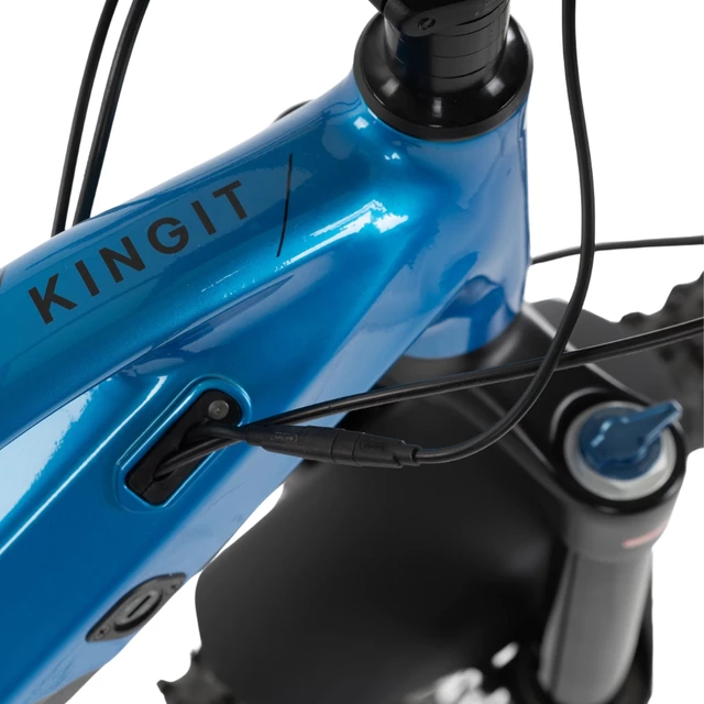 Teljes felfüggesztésű elektromos hegyi kerékpár Levit Kingit BF Overstep 630 29" - 2024 - Kék fekete gyöngy