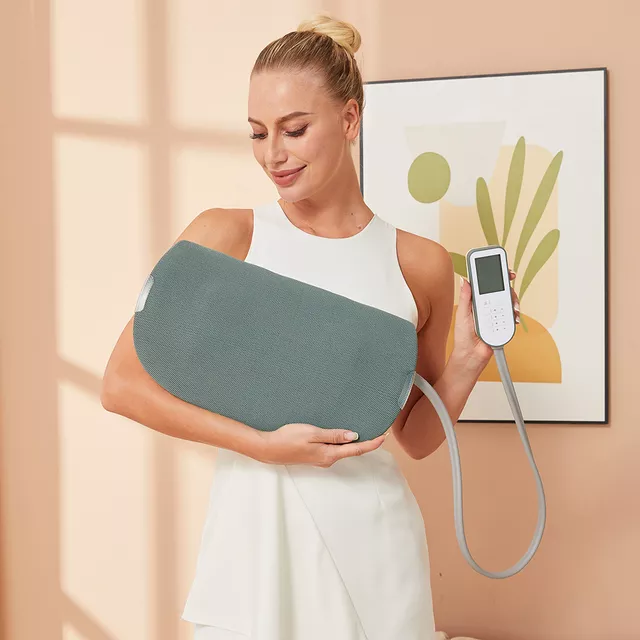 Nyak- és hátmasszírozó párna inSPORTline Belvetino, 3 fűtési szint, légpárna, masszázsfej, elektróda