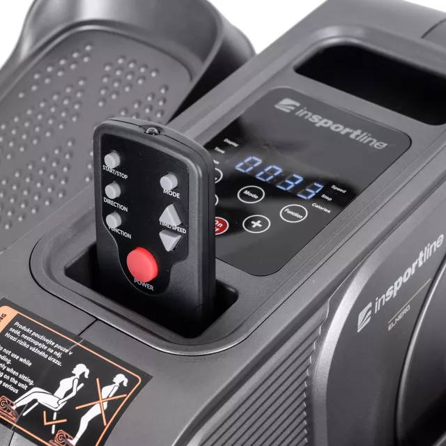 Mini elliptikus tréner inSPORTline Elnero, csendes működés, kompakt méret, elektromos meghajtás, praktikus fogantyú