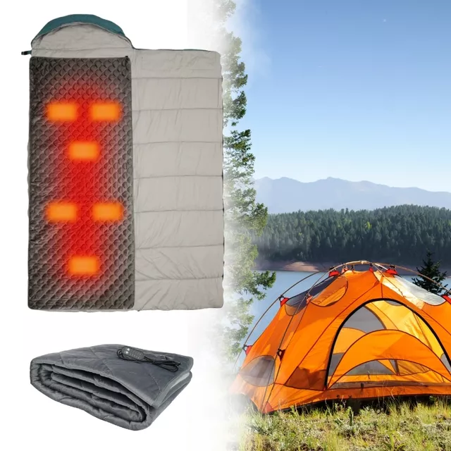 Fűthető alátét inSPORTline Foseto 170x72 cm, mosható, szabályozógomb, 968 g, 10 W teljesítmény