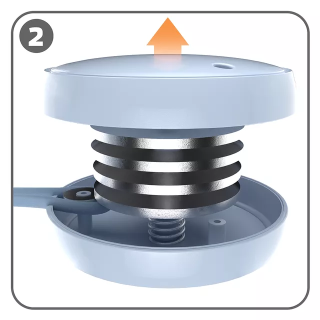 Masszázs karika inSPORTline Weight Hoop Flex 69–117,5 cm, 15 fej masszázsnyúlványokkal, állítható kerület, dupla sín, újratölthető LED kijelző