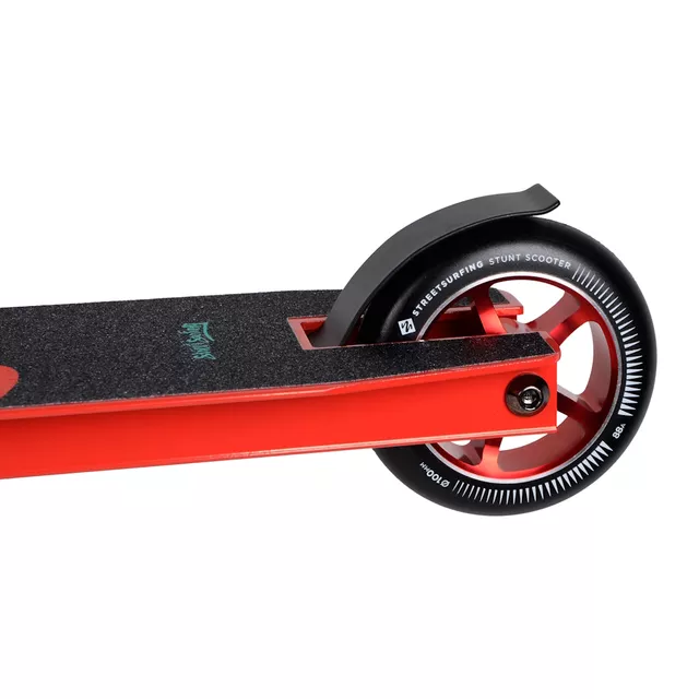 Freestyle roller Street Surfing TORPEDO Red Vibe, 3,5 kg, BMX kormány, lábfék, acélvilla