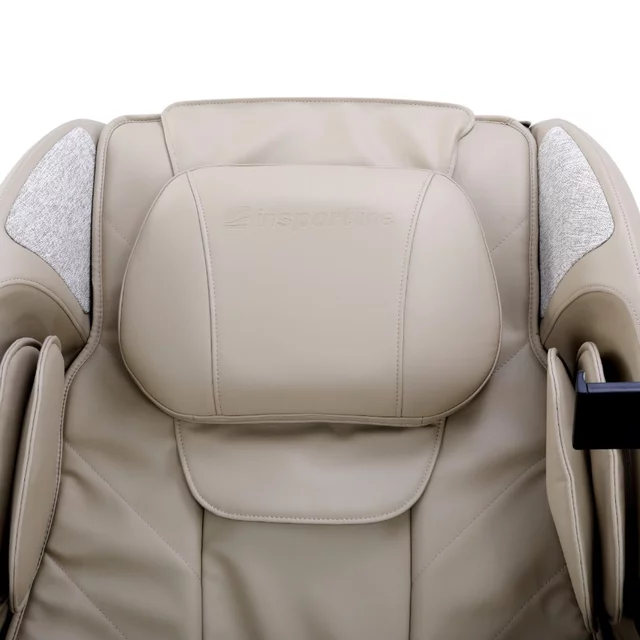 Masszázsfotel inSPORTline Modenico, kihúzható lábtartó, vezérlő LCDkijelzővel, 18 előre beállított program, Bluetooth hangszórók, Zero Gravity pozíció - bézs