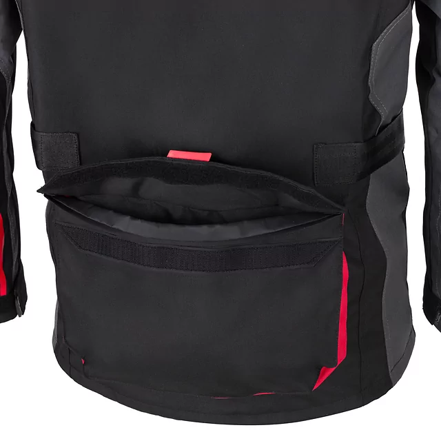 Férfi motoros kabát W-TEC Burdys Evo - fekete-szürke-piros