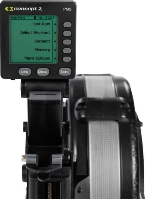 Concept2 RowErg (Fekete), 14”, Evezős ergométer, PM5 Kijelzővel