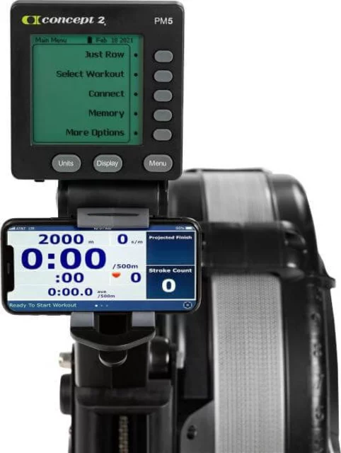 Concept2 RowErg (Fekete), 14”, Evezős ergométer, PM5 Kijelzővel
