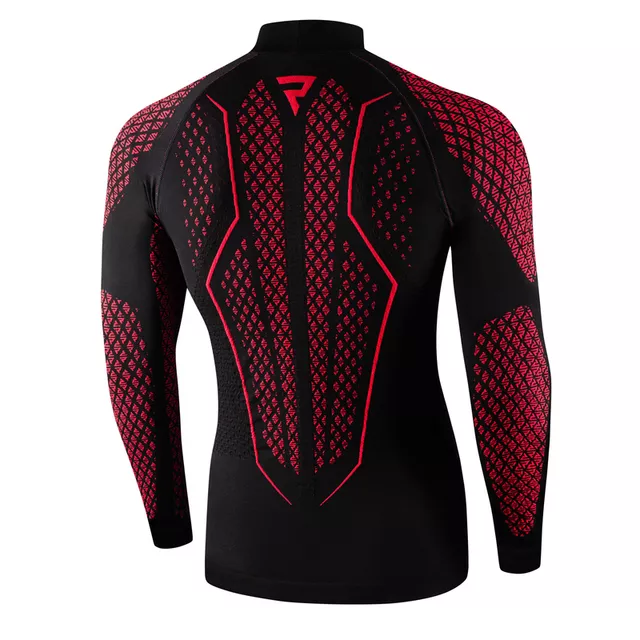 Motoros thermo felső Rebelhorn Therm II Jersey, varrásmentes, ergonomikus, légáteresztő anyag - fekete-szürke