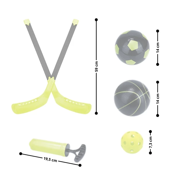 Gyerek 3az1-ben játék szett inSPORTline SCS510