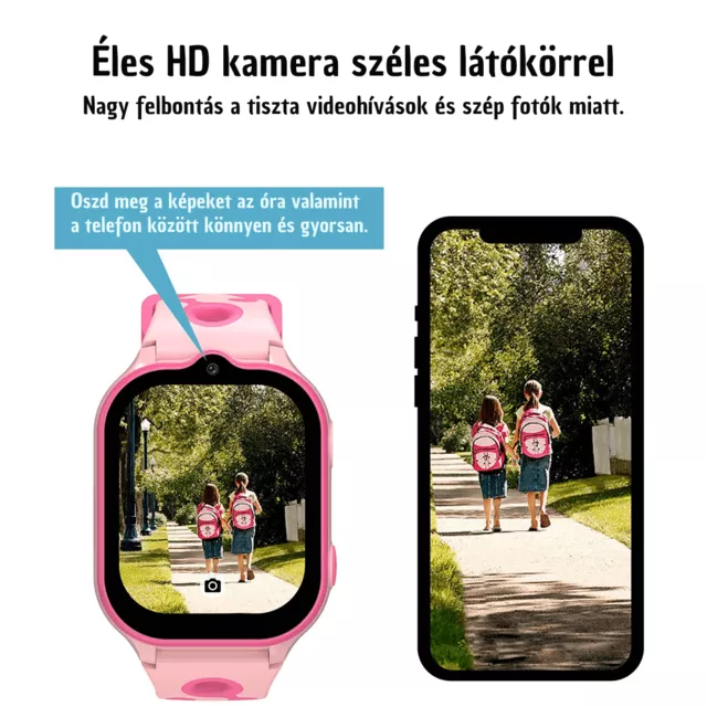 Gyerek okosóra inSPORTline Melino, GPS, SOS gomb, érintőképernyős vezérlés, Wi-Fi helymeghatározás