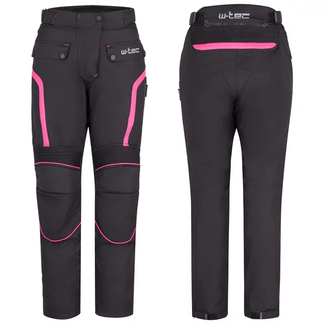 Női motoros nadrág W-TEC Durmanes Lady - fekete-rózsaszín
