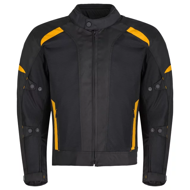 Nyári motoros kabát W-TEC Tosheck - fekete-sárga