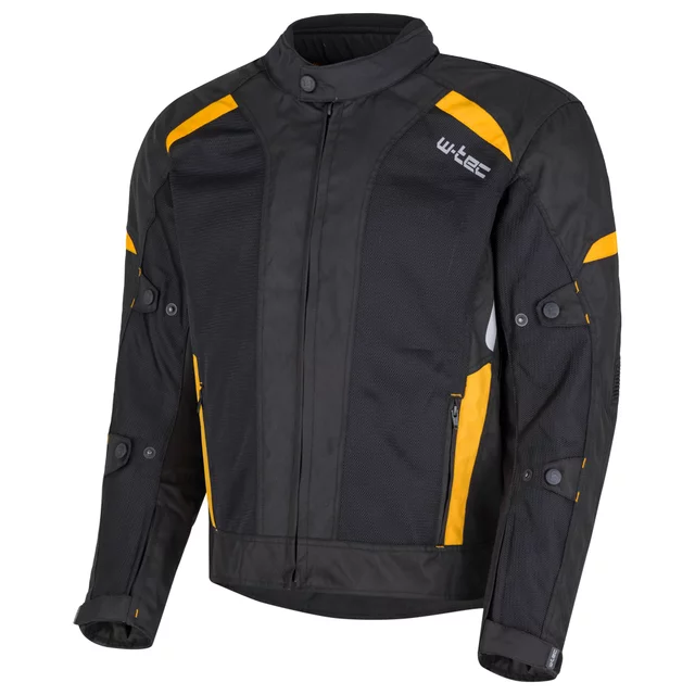 Nyári motoros kabát W-TEC Tosheck - fekete-sárga
