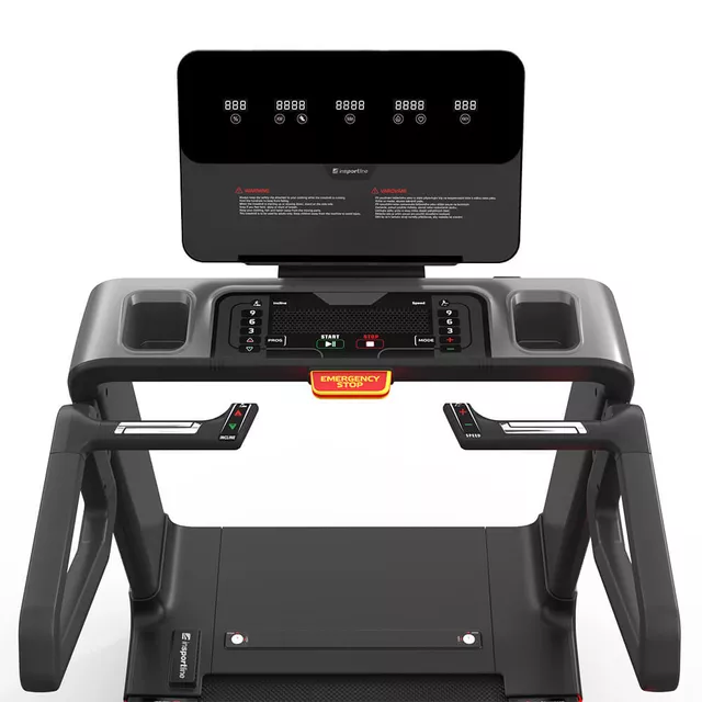 Futópad inSPORTline Gardian G10, 6 lóerő, max.180kg, futófelület 160x58cm, 30 program, HRC, Silent Block, Kinomap, edzőtermi, súly 185kg