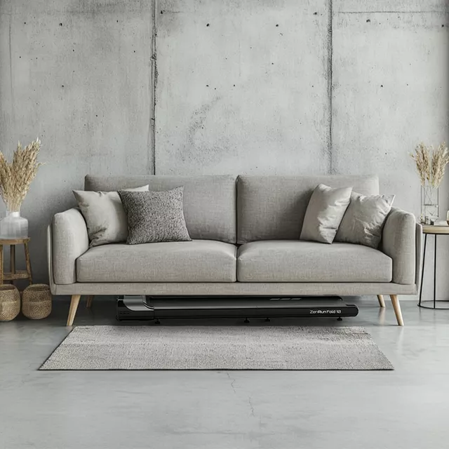 Összecsukható gyaloglópad inSPORTline ZenRun Fold 10, 0.75LE, max.120kg, futófelület 106x40cm, mellkasi öv, súly 24kg, otthoni