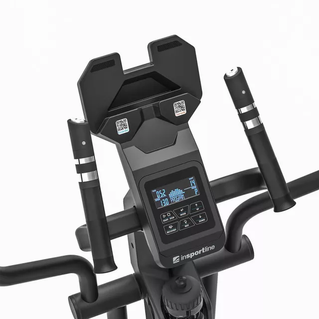 Elliptikus tréner inSPORTline ZenStride 300, 7kg hátsó lendkerék, max.150kg, otthoni, halk, elektromos, 40cm lépéshossz, 53kg