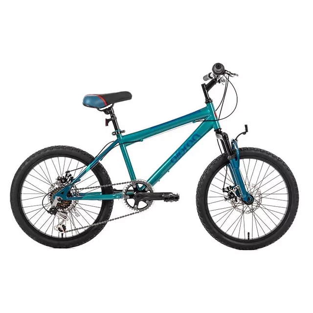 Junior kerékpár Olpran Agilis Disc 20" 2026, hat sebességes shimano váltó, OLPRAN rugós villa, Hi-ten acél váz, tárcsafékek - szürke/sötétkék