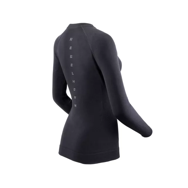 Női motoros thermo felső Rebelhorn Freeze II Lady Jersey, varrásmentes technológia, légáteresztő anyag, kényelmes illeszkedés - fekete
