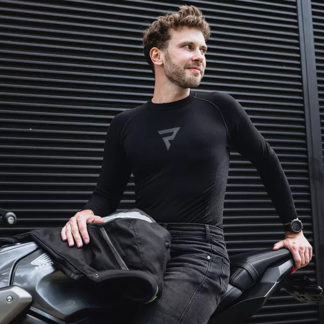 Férfi motoros thermo felső Rebelhorn Freeze II Jersey, kompressziós zónák, légáteresztő anyag, varrásmentes technológia