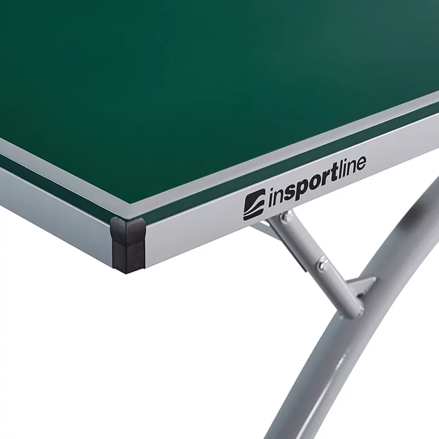Kültéri pingpong asztal inSPORTline OUTDOOR 100, ITTF hivatalos méret, fémhálóval, SMC kompozit deszka, stabil, 86kg, nem összecsukható, masszív