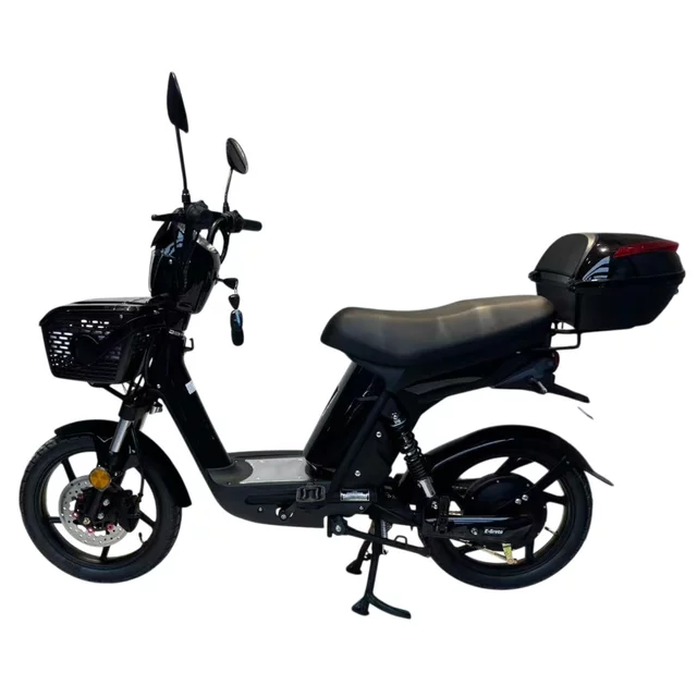 Elektromos robogó W-TEC E-Greta II 12Ah 18",  LED-es világítás, távirányító beépített riasztóval, áttekinthető digitális kijelző, 50 km hatótávolság - fekete