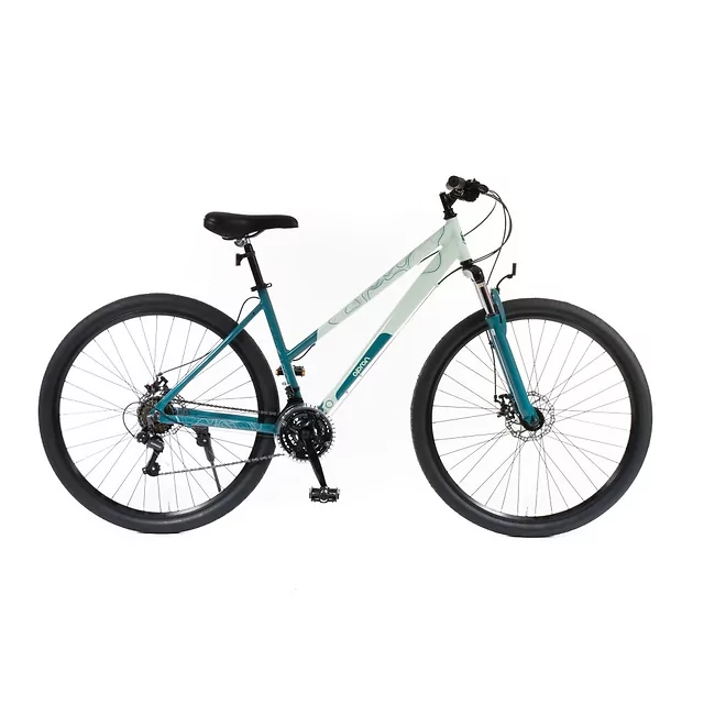 Női cross kerékpár Olpran Columba 28" - 2026, Shimano váltó, teleszkópos villa, maximális kényelem - menta/petrolkék