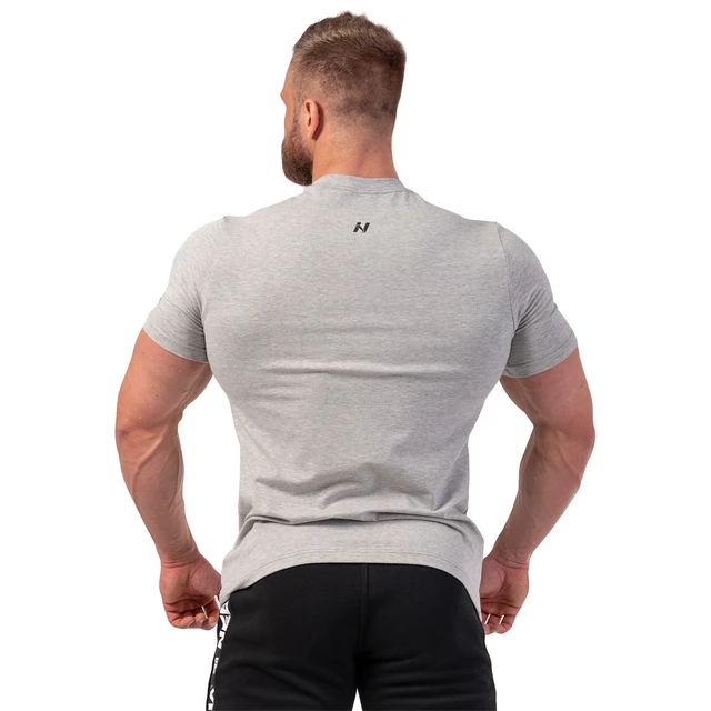 Férfi póló Nebbia Minimalist Logo 291 - világos szürke