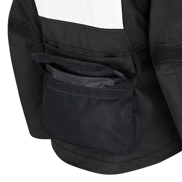 Női motoros kabát W-TEC Warao Lady, neoprén gallér szegély, AirVent System, vízálló és légáteresztő, kivehető belső hőszigetelő bélés - fekete-fluo