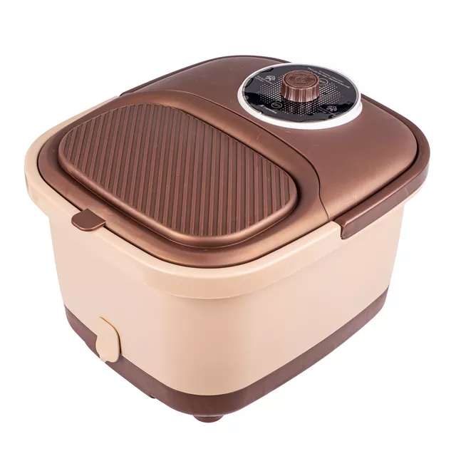 Talpmasszázs fürdő inSPORTline Kubispa EVO, 10 masszázsgörgő, fűtés akár 42°C-ig, piros fény, levehető fedél, leeresztő szelep, fürdősótartály