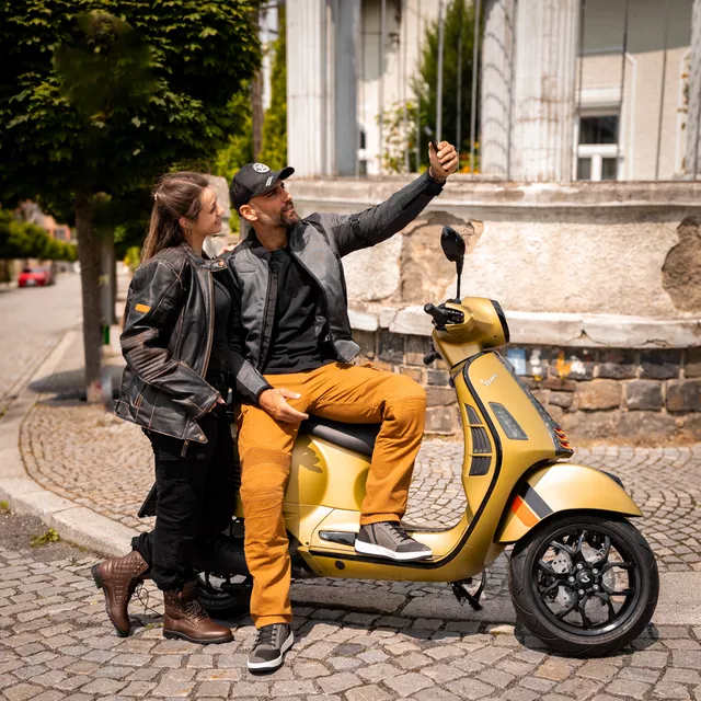 Motoros nadrág W-TEC Wallbridge Caramel