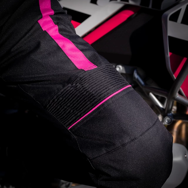 Női motoros nadrág W-TEC Durmanes Lady - fekete-rózsaszín