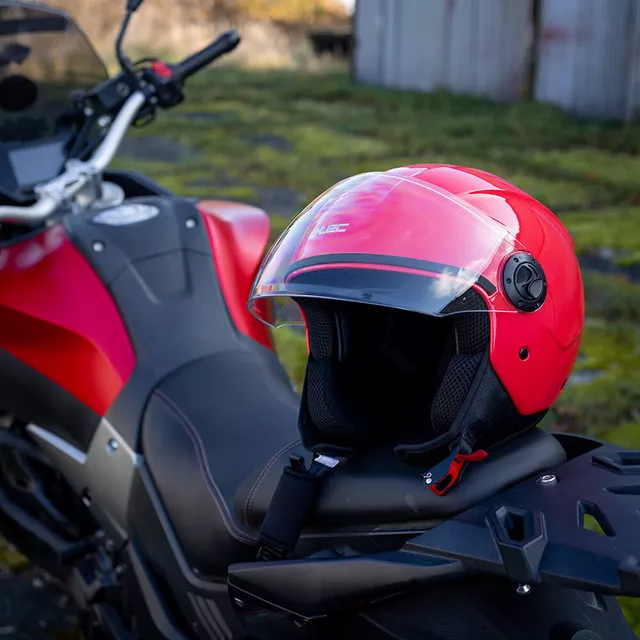 Nyitott bukósisak W-TEC Bareiro Amaranto