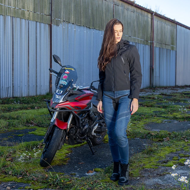 Női motoros farmer W-TEC Dynetis Lady - kék