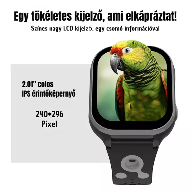 Gyerek okosóra inSPORTline Melino, GPS, SOS gomb, érintőképernyős vezérlés, Wi-Fi helymeghatározás