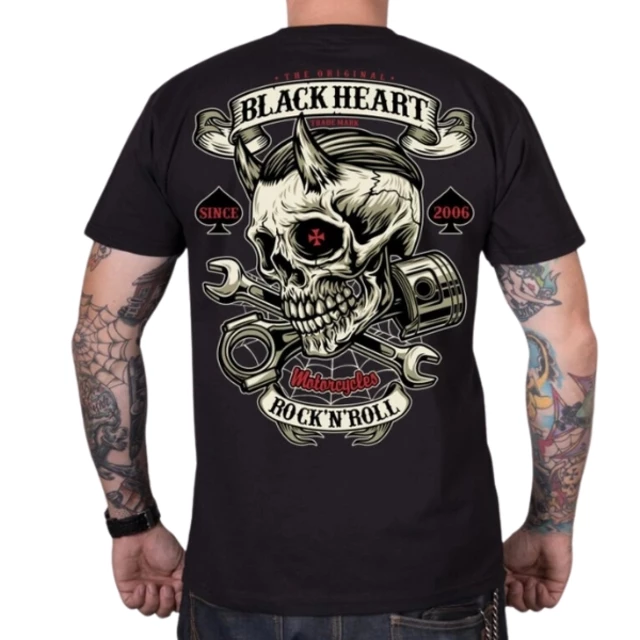 Póló BLACK HEART Liberty - fekete