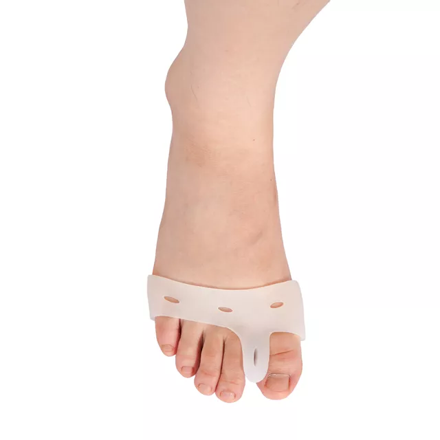 Lábujjelválasztó inSPORTline Tosebo 2 db, szilikon anyag, megakadályozza az ujjak súrlódását, univerzális méret