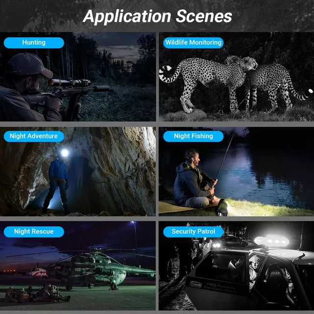 Éjjellátó távcső Apexel NV008, FMV bevonat, 32 GB memóriakártya,  2,3"-os kijelző, megbízható akkumulátor-üzemidő