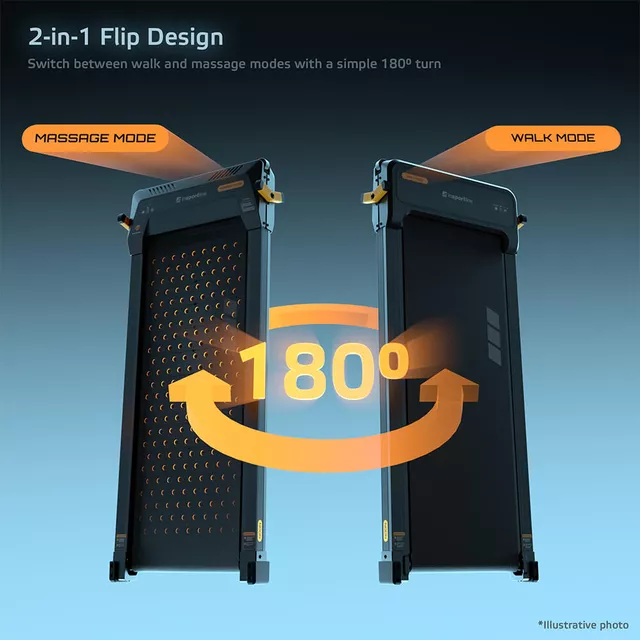 ZenRun NOON gyaloglópad, sétapad és masszázspad, 1-12km/ó, 100x40cm futófelület, 5% dőlésszög, 5 program, 120kg terhelhetőség, 25kg, távirányító