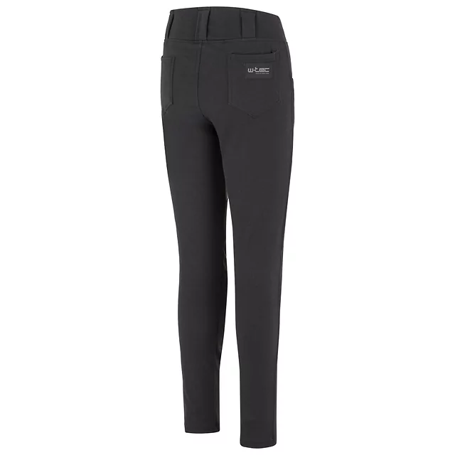 Női motoros leggings W-TEC Lukrecia Base, elasztikus, testhezálló szabás, sztreccs panelek, magas derékrész, W-TEC logó a zsebeken - fekete