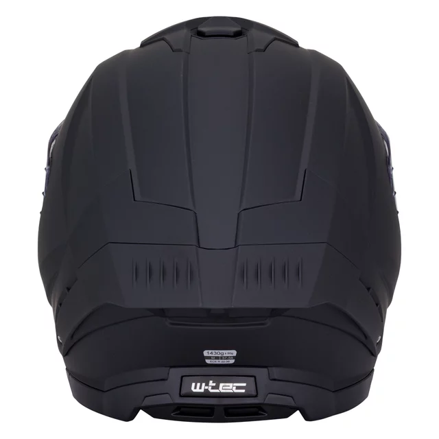Motoros sisak W-TEC Voltik, aerodinamikusan kialakított héj, zárható szellőzőrendszer, Pinlock® 70 előkészítés, mikrometrikus csat zárással - fényes fehér